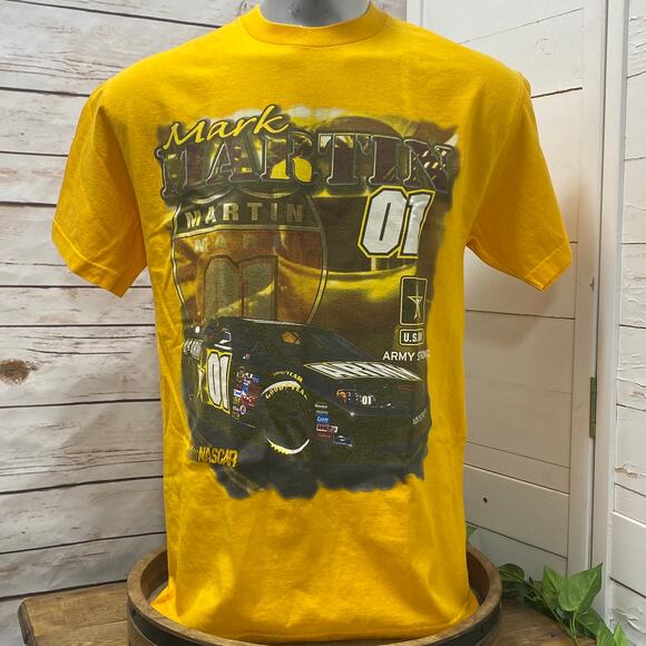Nascar Auto Racing Mark Martin Car US Army Strong Tee Shirt Stock Sprint Race L - Picture 1 of 5